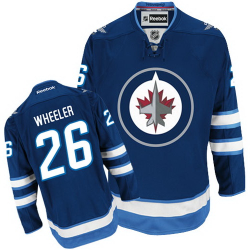 Discount Winnipeg Jets 26 Blake Wheeler Blue NHL Hockey Jersey